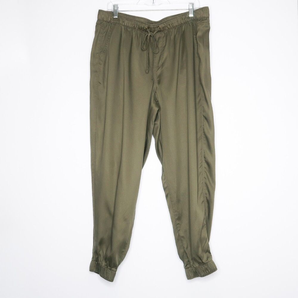 Nine West Womens Jogger Size XL‎ Olive Green Soft Boho Western
